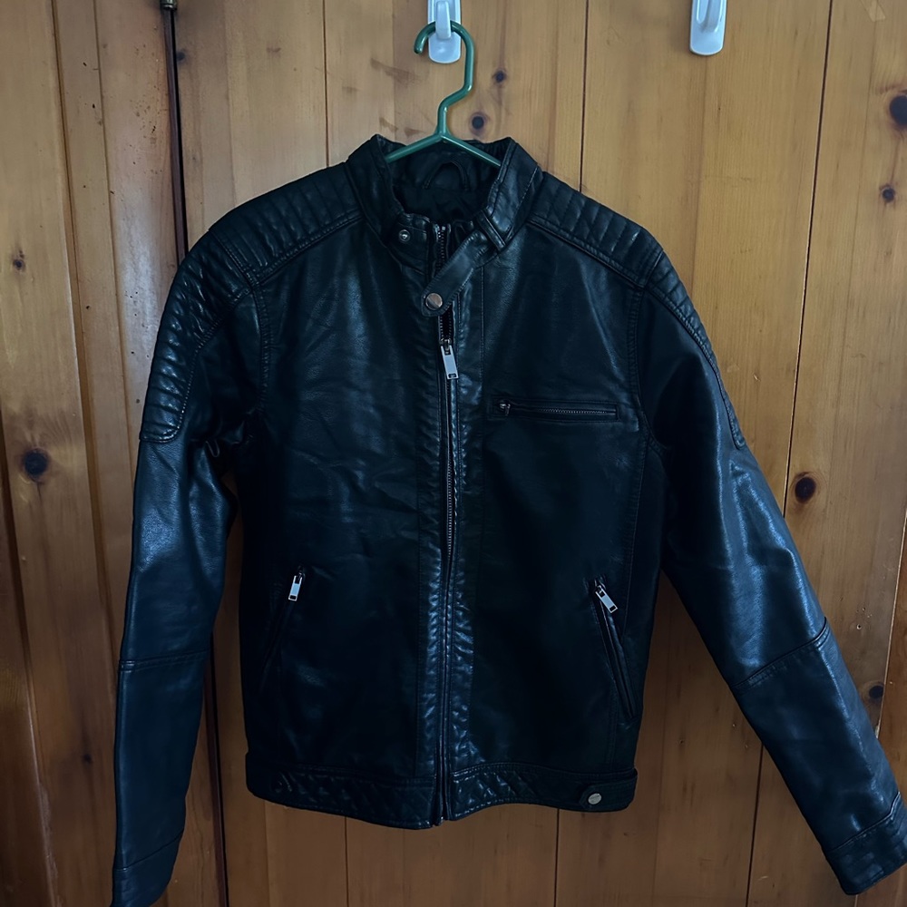 Faux Leather Biker Jacket